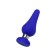 Anal plug Classic, silicone, blue color, 13 cm, d = 4.6 cm