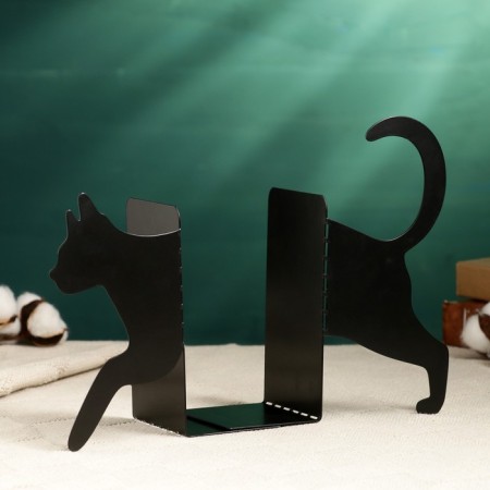 Book holder "Cat" of two parts, black-2