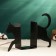 Book holder "Cat" of two parts, black