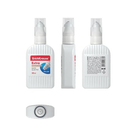 Clee-roller Erichkrause PVA, 50 ml, with a metal roller applique, suitable for paper, cardboard and fabric, frost-resistant-2