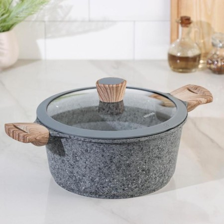 A pan with a glass lid Nadoba mineralica, D = 24 cm, 4.3 liters