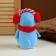Soft toy "Penguin" in headphones, 20 cm, blue color