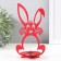 Easter stand "Hare" 9.3x6.5x17 cm (set 3 parts) red