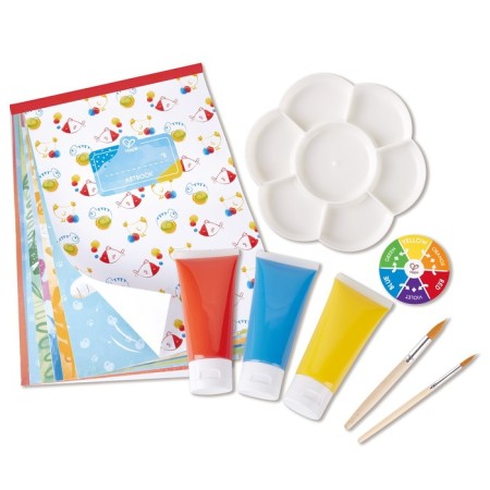 Game set for creativity "Mix flowers", with a palette for mixing colors