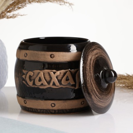 Sugar barrel of 1.2l / 14x16cm, antiquity-1