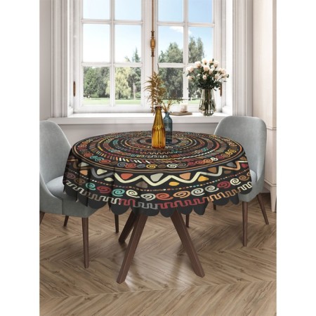 The tablecloth “African circles”, round, Saten, d = 150 cm-2