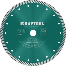 Diamond disk Kraftool 36682-230, segmented, d = 22.2 mm, 230 mm