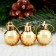Set of balls plastic D-2.5 cm, 16 pcs "Disco" gold