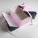 Gift box, packaging, "marble", 29.5 x 29.5 x 14.5 cm