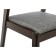 Wooden stool Fit array of gvei/fabric, cappuccino/gray 52x53x76 cm