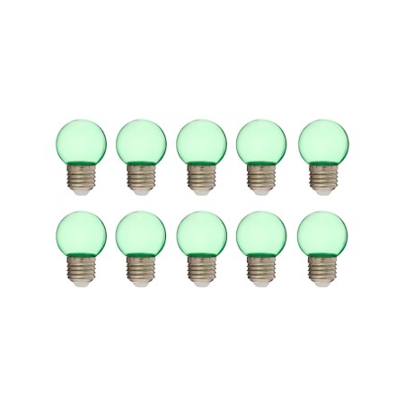 LED lamp, G45, E27, 1.5 W, for BelT-LITA, transparent, green, set 10 pcs-1