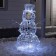 LED figure "Snowman" 65 × 90 × 50 cm, metal, 31 V, glow of white