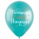 Latex ball 12 "" With DR! Daughter ", pastel, set of 50 pcs., Mix