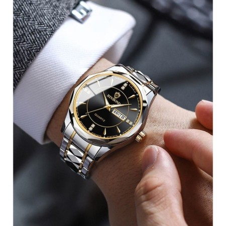 Men's wristwaters, with a calendar, D-4.2 cm, strap L-26 cm, 3 atm-2