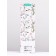 Package for the bottle "Flower combination", white 12 x 40 x 10 cm