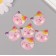 Decor for the work of acrylic "cat" sparkles set 6 pcs 2.5x2.7x0.9 cm