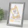 Photo frame Plastic "Vintage" 15x21 cm, frosty silver