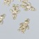 Decor for creativity metal, rhinestones "Boy with heart" gold 1.5x2.2 cm