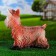 Garden figure "Yorkshire Terrier" Brown, 28x22cm