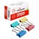 Papastel clip set 32mm, 12 pieces, 4 colors, in a cardboard box