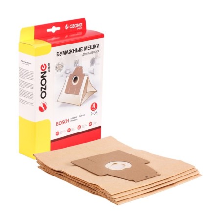 P-06 ozone-paper bags for a vacuum cleaner, 4 pcs