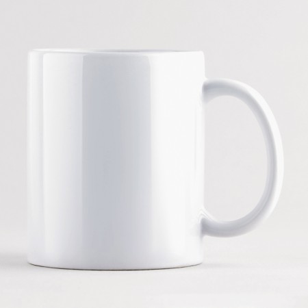 Ceramic mug "E - Eugene", 320 ml, white color-2