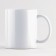Ceramic mug "E - Eugene", 320 ml, white color