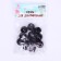 The eyes are sewn, set 12 pcs., Size 1 pcs: 1.8 cm, black color