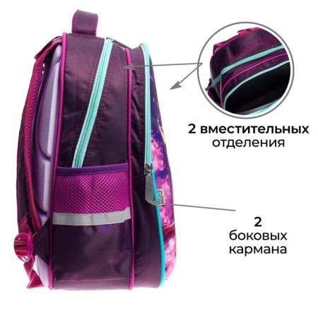 Backpack backpack Calligrata, 39x30x14 cm, "owl", for girls-9