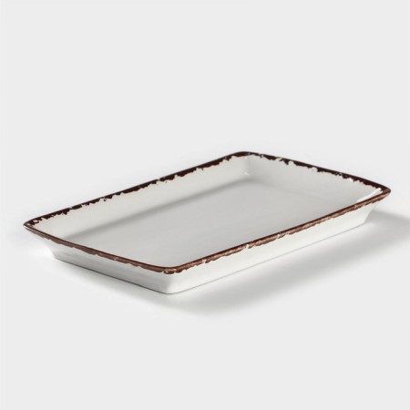 Porcelain dish antica perla, 12 × 20.5 cm