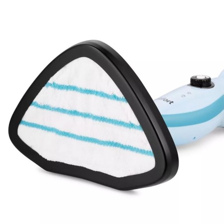 Steam mop KitFort KT-1046, 1500 W, 370 ml, cord 8 m, blue and white-8