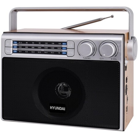 Radio receiver Hyundai H-SRS105 Brown USB SD/Microsd