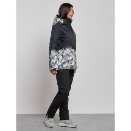 Ski suit female, size 42, black color-2