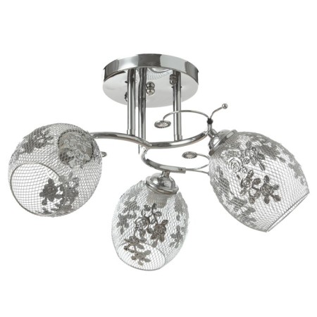 Roshel chandelier 3x60W E27 chrome 42x42x26cm.