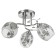 Roshel chandelier 3x60W E27 chrome 42x42x26cm.