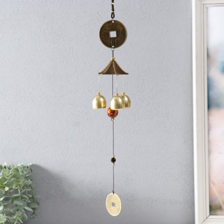 Wind Music Metal "Dragon on Monet" 3 bells 45 cm-5