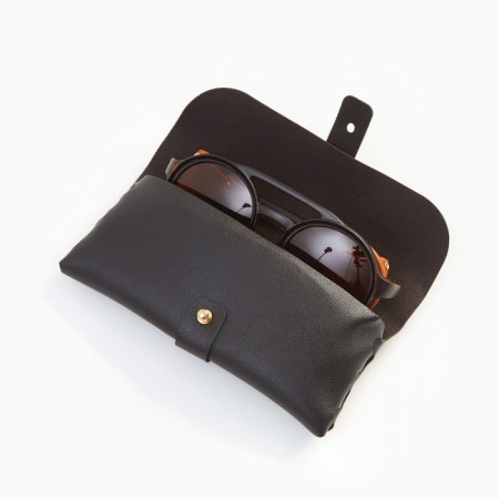 Sunny glasses, UV 400, leather curtains, pipe 14.1 cm, width 12.1 cm, lens 5.2 x 5 cm-2