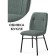 Stool on the metal frame Denis Metal/Builder fabric, black/olive 46x59x87 cm