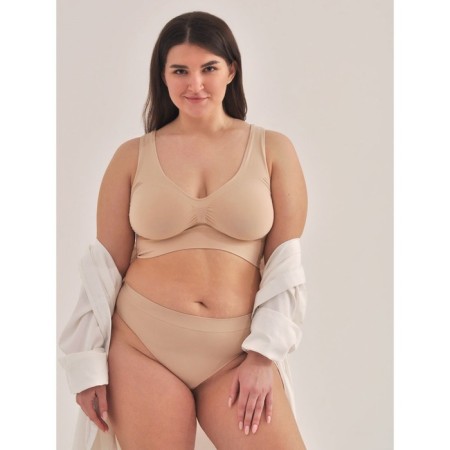 Panties Thong Women's String, size 54-56, bodily color-2
