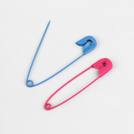 English pins, 45 mm, 10 pcs, colorful color-1
