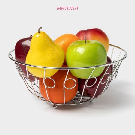 Dilyana fruit, 24 × 24 × 10 cm, chromium color-1