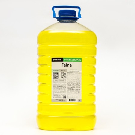 Faina liquid soap with lemon aroma, 5 liters