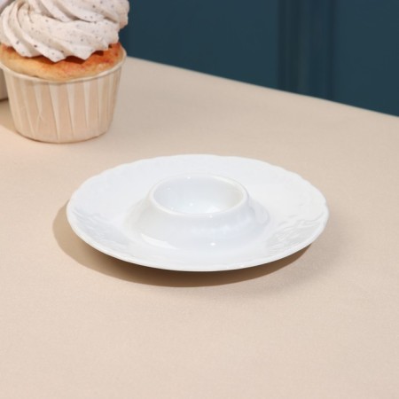 Rococo egg stand, 12.5 cm, porcelain-1