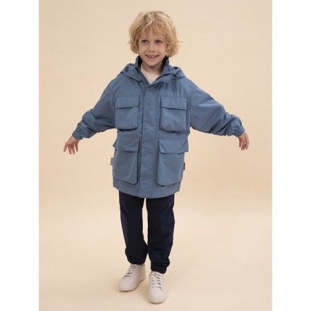 Vetrovka for boys, height 104 cm, jeans color-1