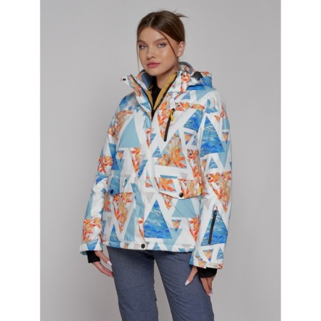 Ski jacket female winter, size 42, blue color-1