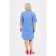 Female dress, size 66, blue color