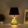 Table lamp "Claudia" 1x40W E27+LED Emerald Belief/Gold 15x15x32.5cm 10683