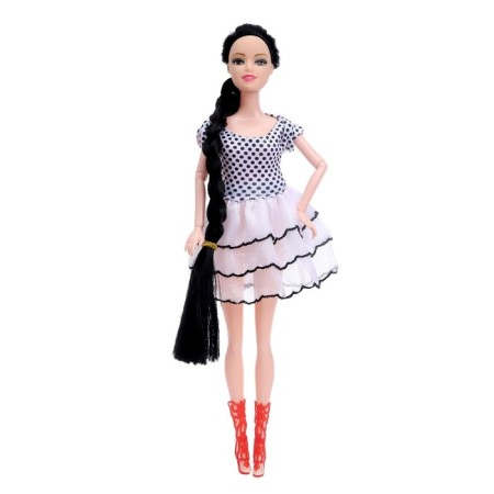 Sharnic-hinge doll "Katya" in a dress, mix-2