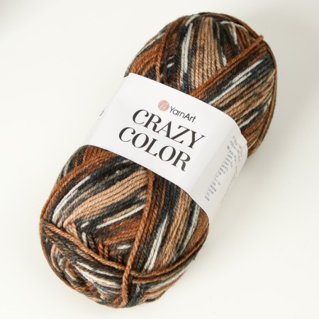Yarn "Crazy Color" 25% wool, 75% acrylic 260m/100g (171 print)-1