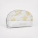 Cosmetic bag with lightning, white/green color